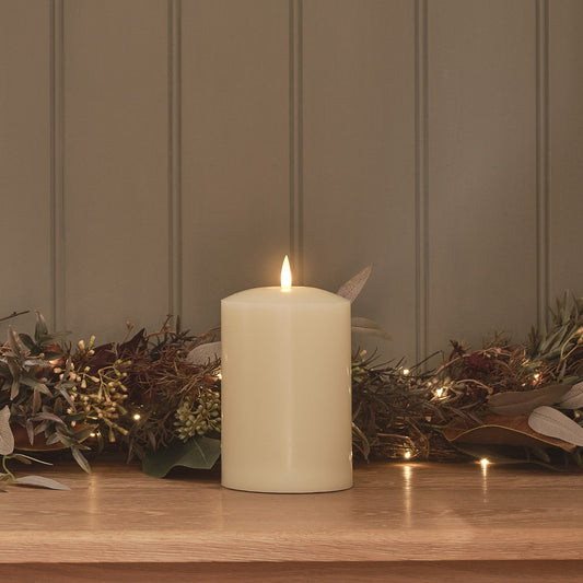 TruGlow® Ivory LED Chapel Candle 15cm
