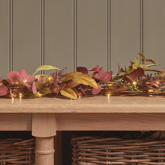 1.5m Pre Lit Autumn Winter Full Garland