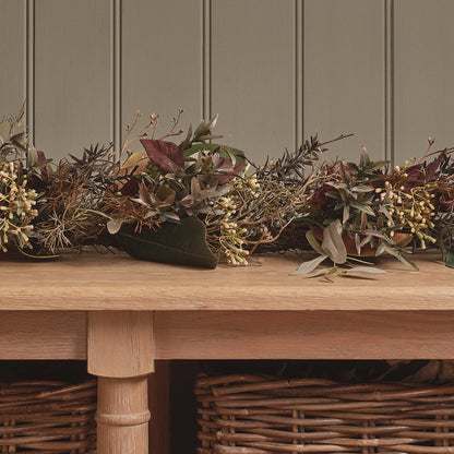 2m Pre Lit Autumn Winter Garland