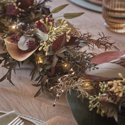 2m Pre Lit Autumn Winter Garland